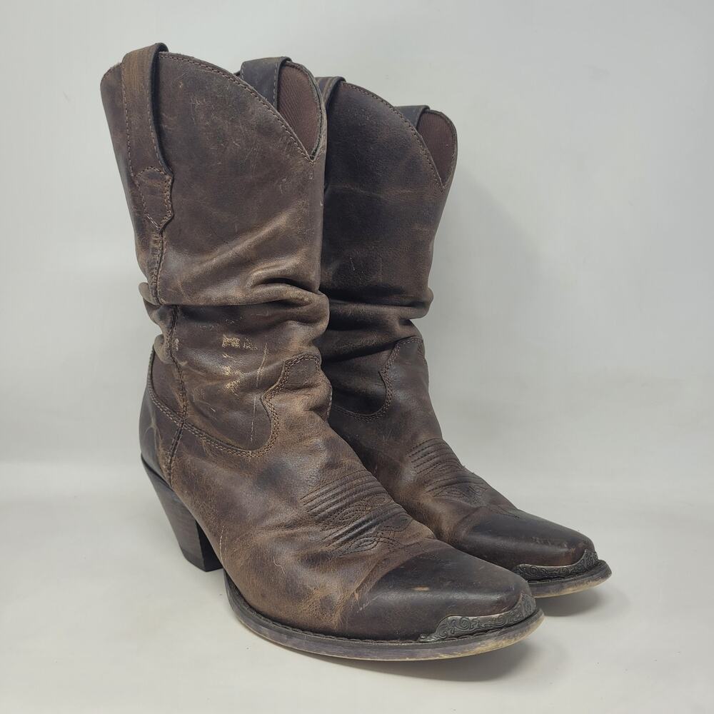 Durango Brown Heeled Boots